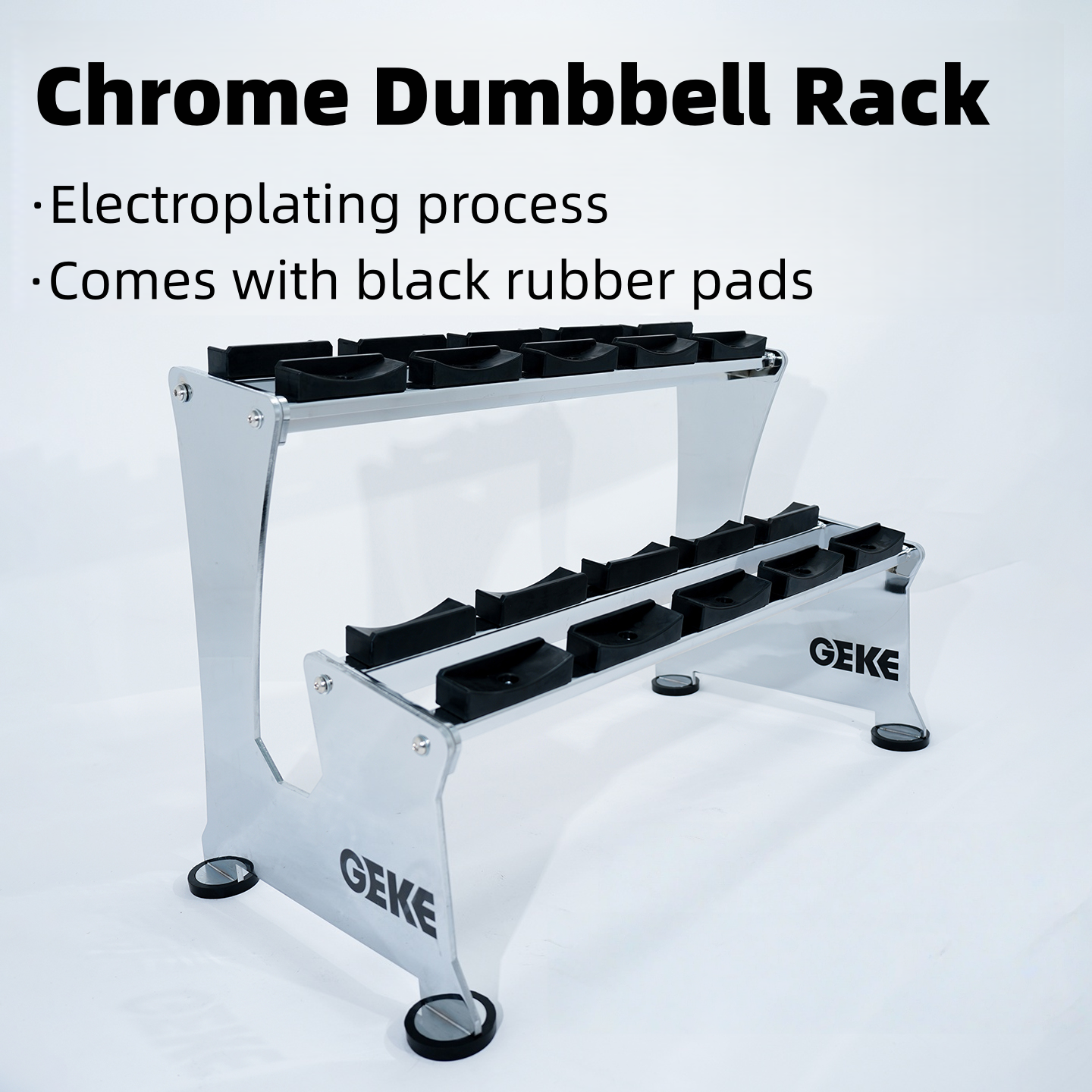 Chrome Steel Dumbbell Rack
