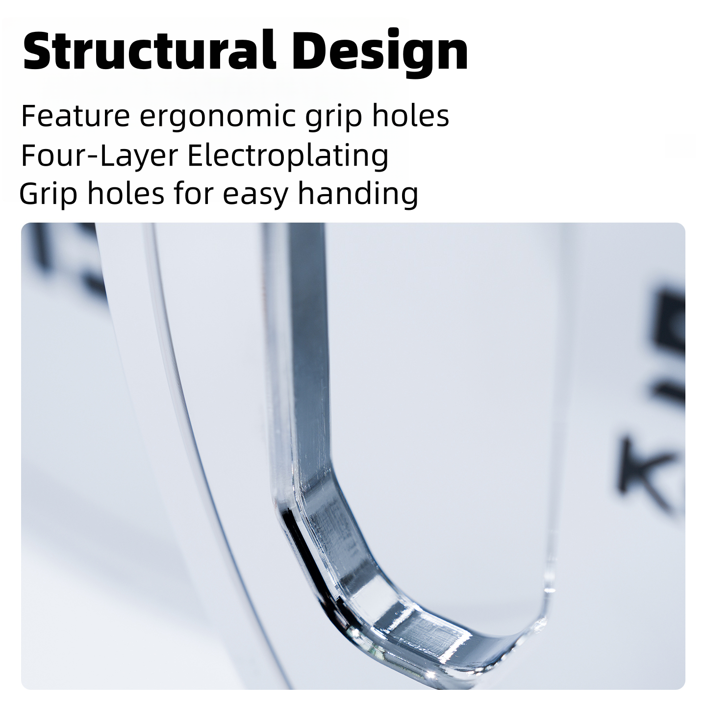 Chrome Steel Hand Grip Plate